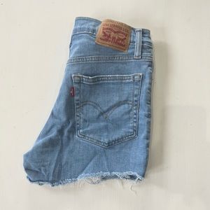 Levi's Light Blue High Waist Women Shorts